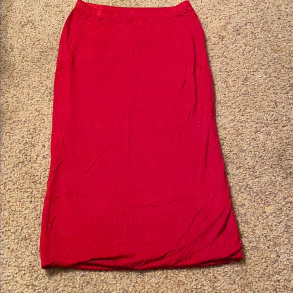 Forever21 red pencil skirt.